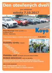 DEN OTEVŘENÝCH DVEŘÍ - SOBOTA 7.10.2017